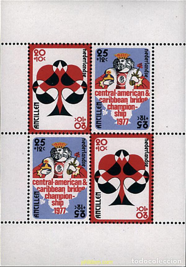 Sellos: 54285 MNH ANTILLAS HOLANDESAS 1977 6 TORNEO INTERNACIONAL DE BRIDGE.