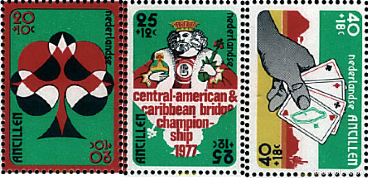 Sellos: 159019 MNH ANTILLAS HOLANDESAS 1977 6 TORNEO INTERNACIONAL DE BRIDGE.