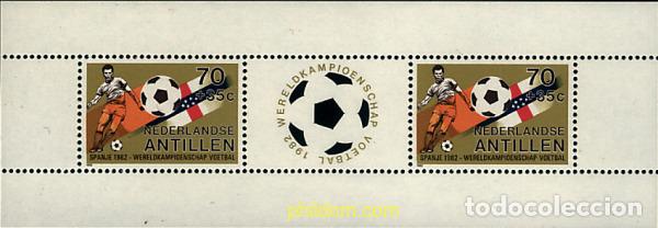 Sellos: 54288 MNH ANTILLAS HOLANDESAS 1982 COPA DEL MUNDO DE FUTBOL. ESPA&Ntilde;A-82