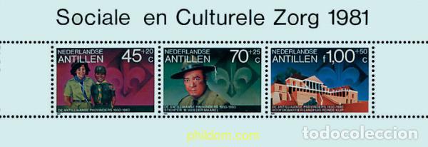 Sellos: 37904 MNH ANTILLAS HOLANDESAS 1981 50 ANIVERSARIO DEL ESCULTISMO