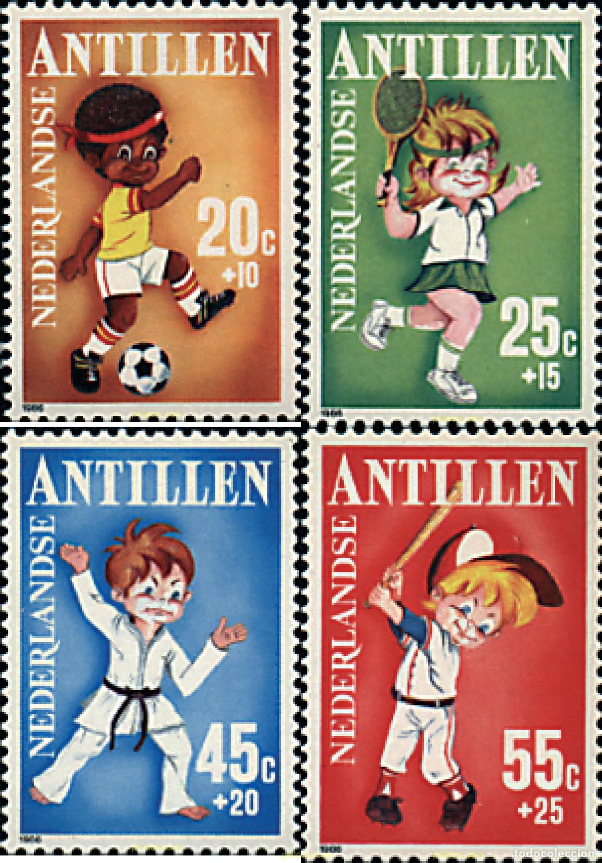 Sellos: 47976 MNH ANTILLAS HOLANDESAS 1986 DEPORTES JUVENILES