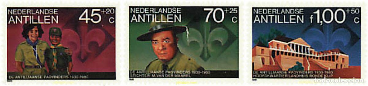 Sellos: 38643 MNH ANTILLAS HOLANDESAS 1981 50 ANIVERSARIO DEL ESCULTISMO