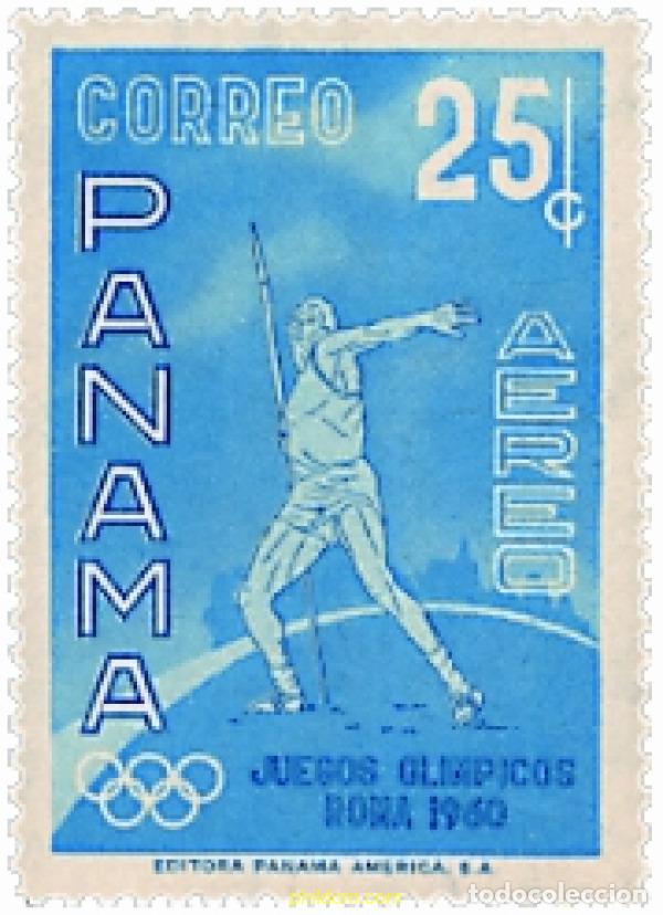 Sellos: 367029 HINGED PANAMA 1960 17 JUEGOS OLIMPICOS VERANO ROMA 1960
