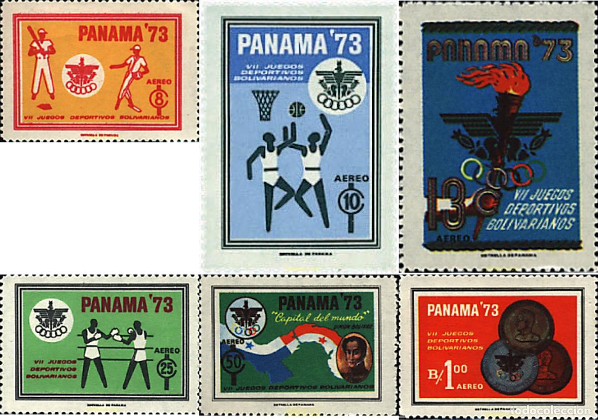 Sellos: 52510 MNH PANAMA 1973 7 JUEGOS DEPORTIVOS BOLIVARIANOS