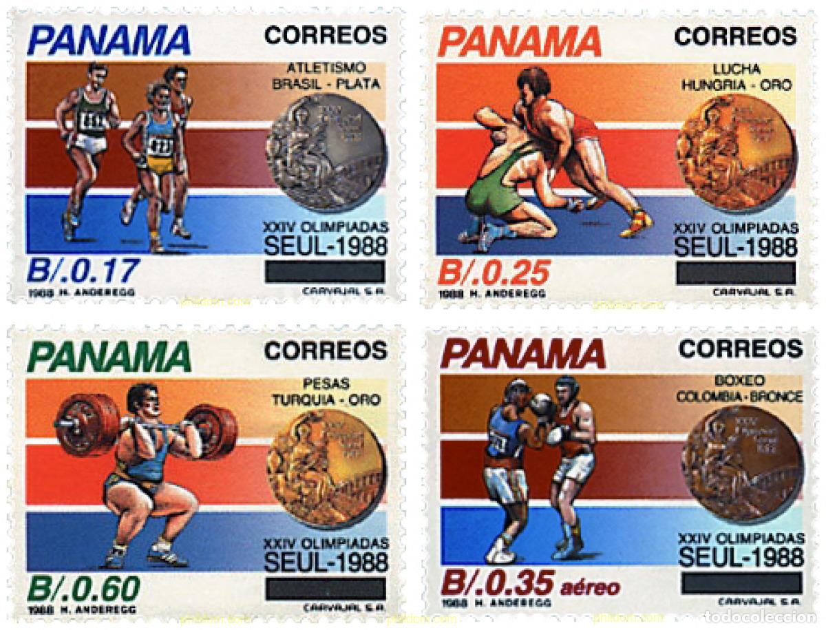 Sellos: 55709 MNH PANAMA 1989 24 JUEGOS OLIMPICOS VERANO SEUL 1988
