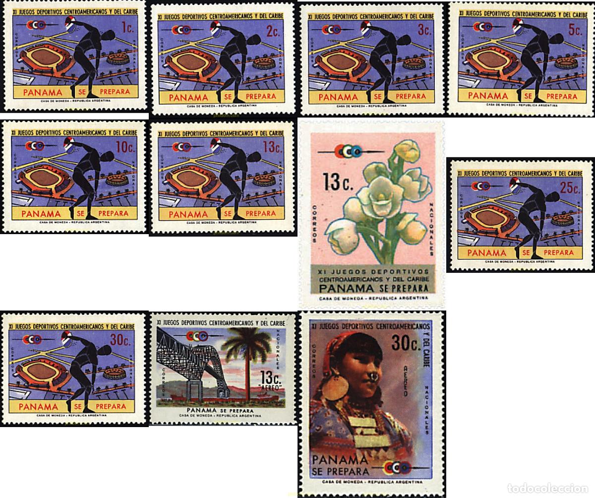 Sellos: 94142 MNH PANAMA 1970 11 JUEGOS DEPORTIVOS CENTROAMERICANOS Y DEL CARIBE