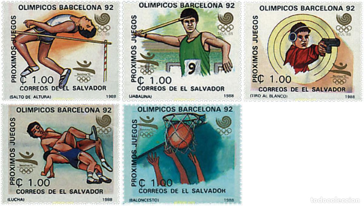 Francobolli: 52293 MNH EL SALVADOR 1988 24 JUEGOS OLIMPICOS VERANO SEUL 1988 - 25 JUEGOS OLIMPICOS VERANO BARCEL