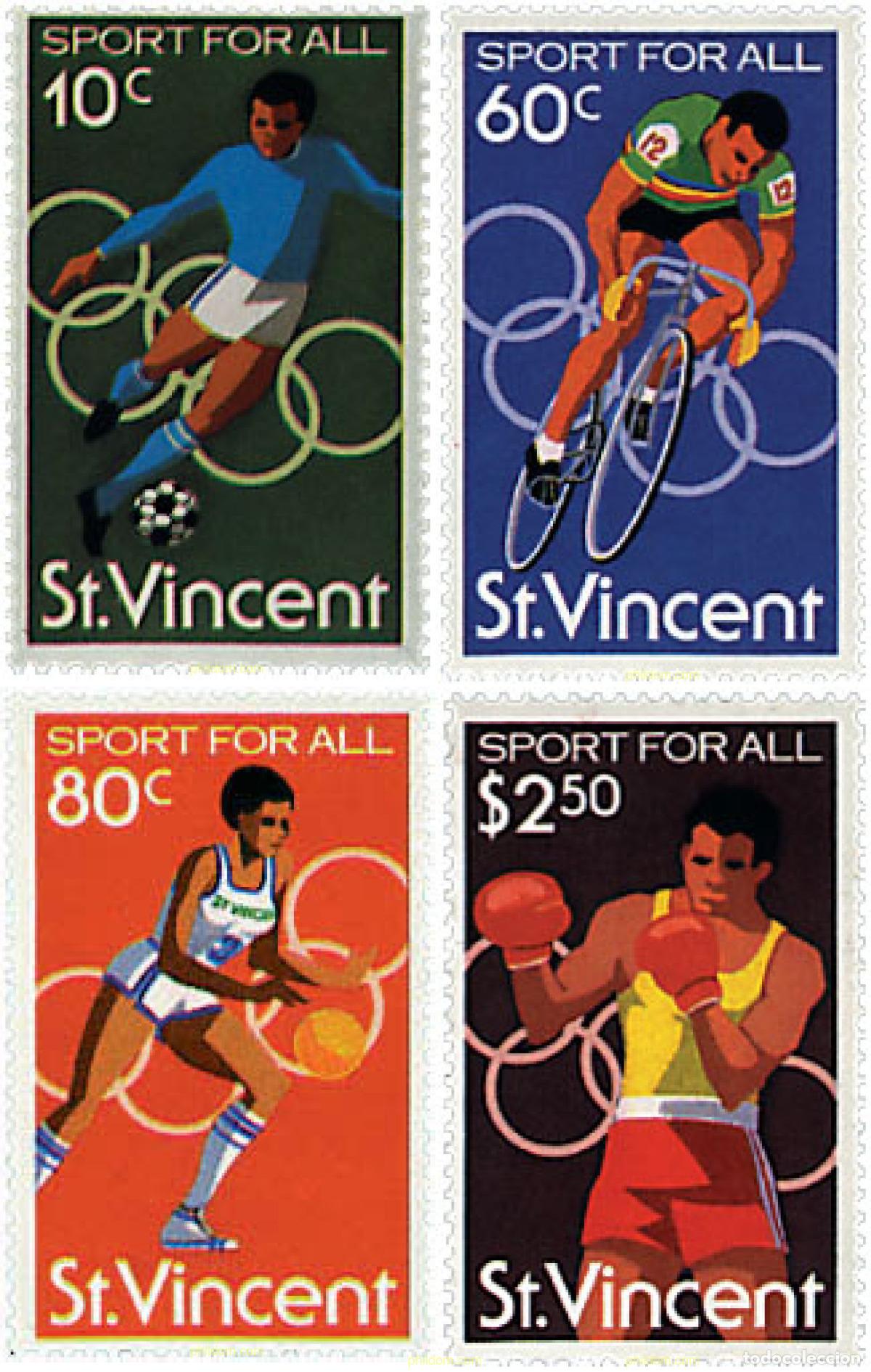 Stamps: 52275 MNH SAN VICENTE 1980 22 JUEGOS OLIMPICOS VERANO MOSCU 1980