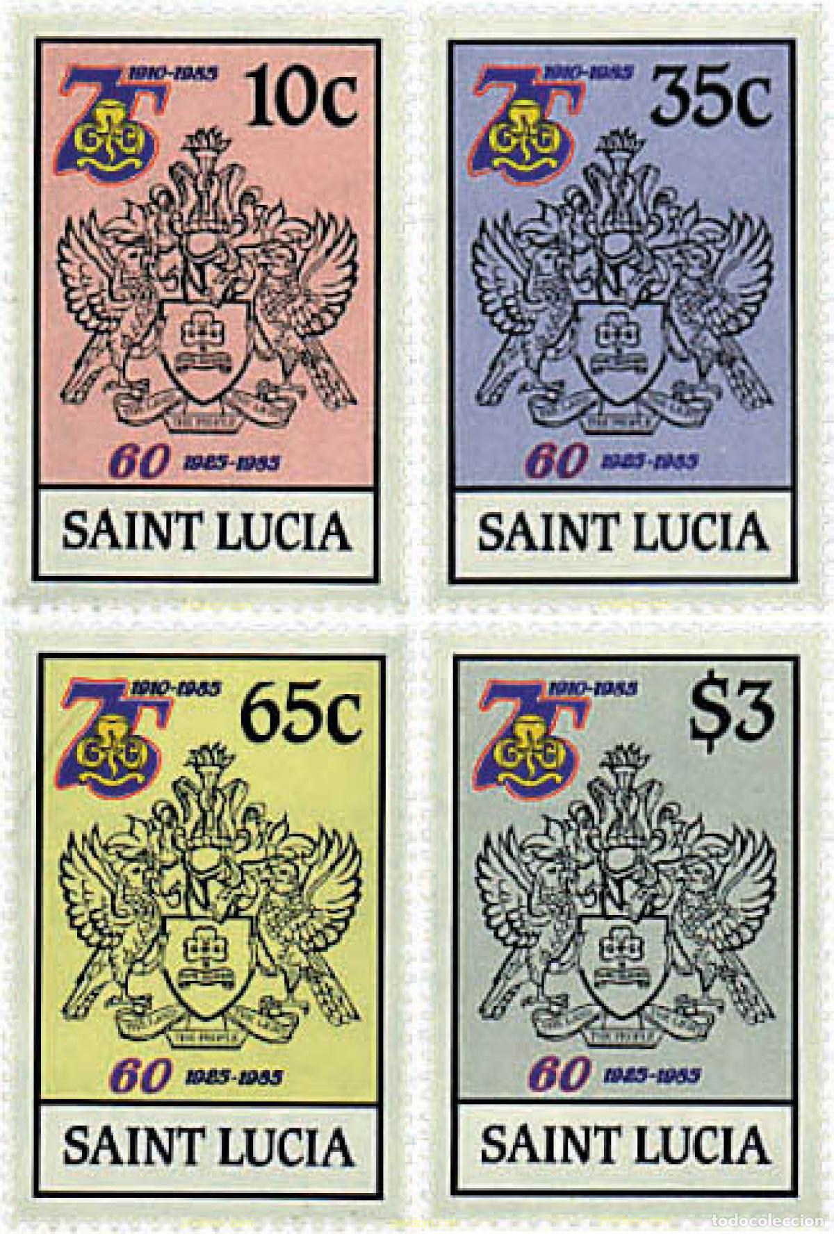 Stamps: 38804 MNH SANTA LUCIA 1985 75 ANIVERSARIO DEL ESCULTISMO FEMENINO