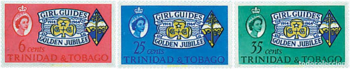 Selos: 38807 MNH TRINIDAD Y TOBAGO 1964 50 ANIVERSARIO DEL ESCULTISMO FEMENINO