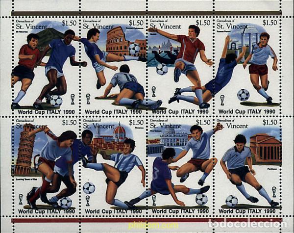 Selos: 264868 MNH SAN VICENTE GRANADINAS 1989 COPA DEL MUNDO DE FUTBOL. ITALIA-90