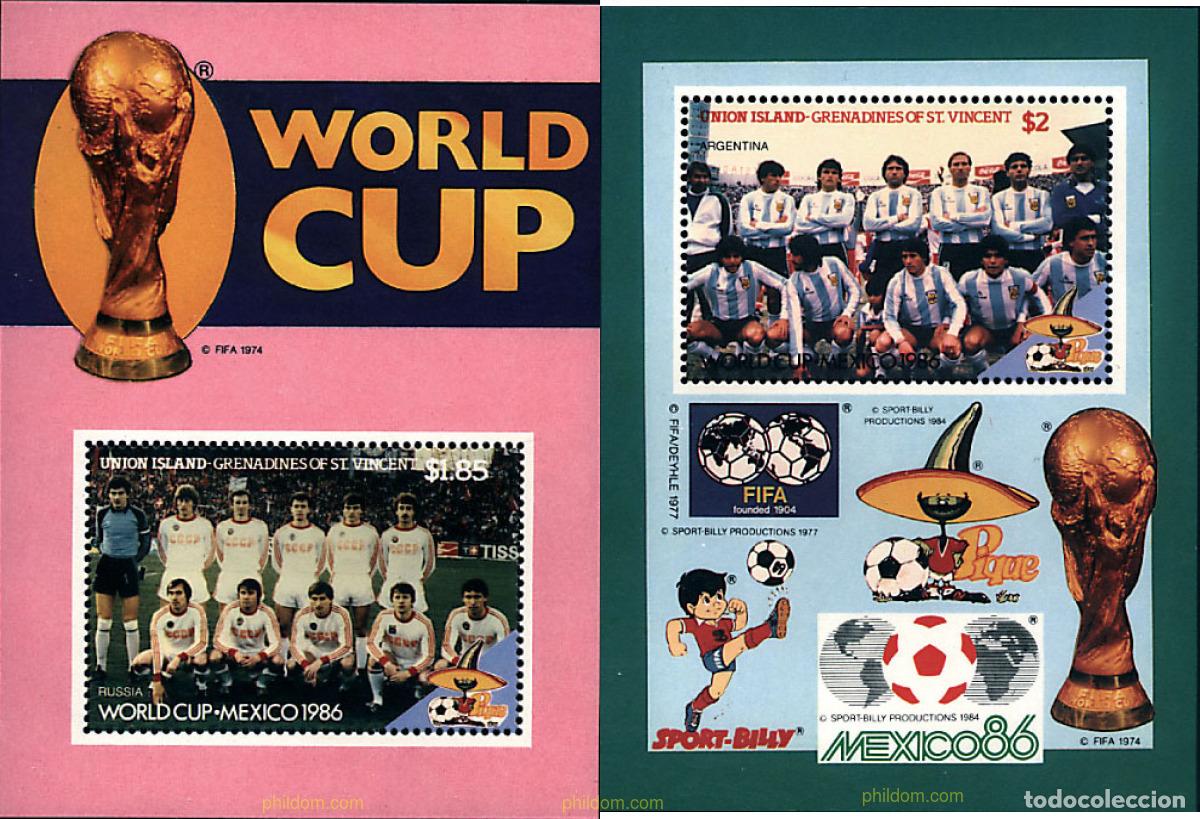 Selos: 54309 MNH SAN VICENTE GRANADINAS. UNION ISLAND 1986 COPA DEL MUNDO DE FUTBOL. MEXICO-86