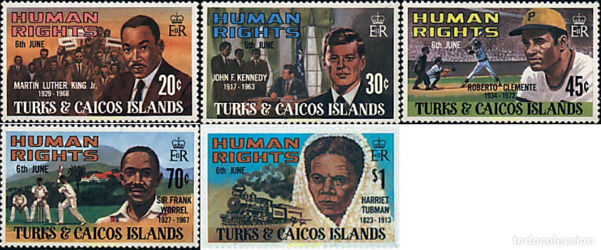 Sellos: 59310 MNH TURKS Y CAICOS 1980 DIA DE LOS DERECHOS HUMANOS