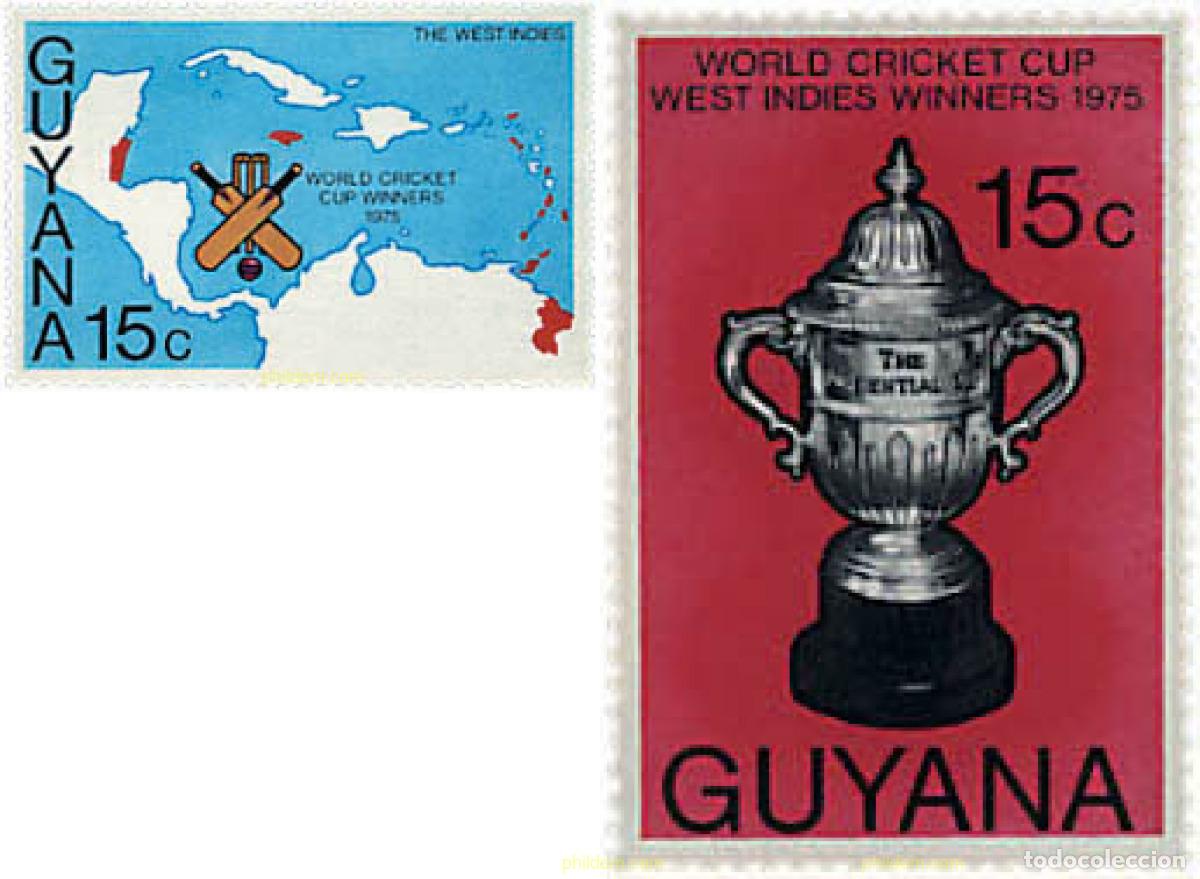 Sellos: 52437 MNH GUYANA 1976 COPA DEL MUNDO DE CRICKET