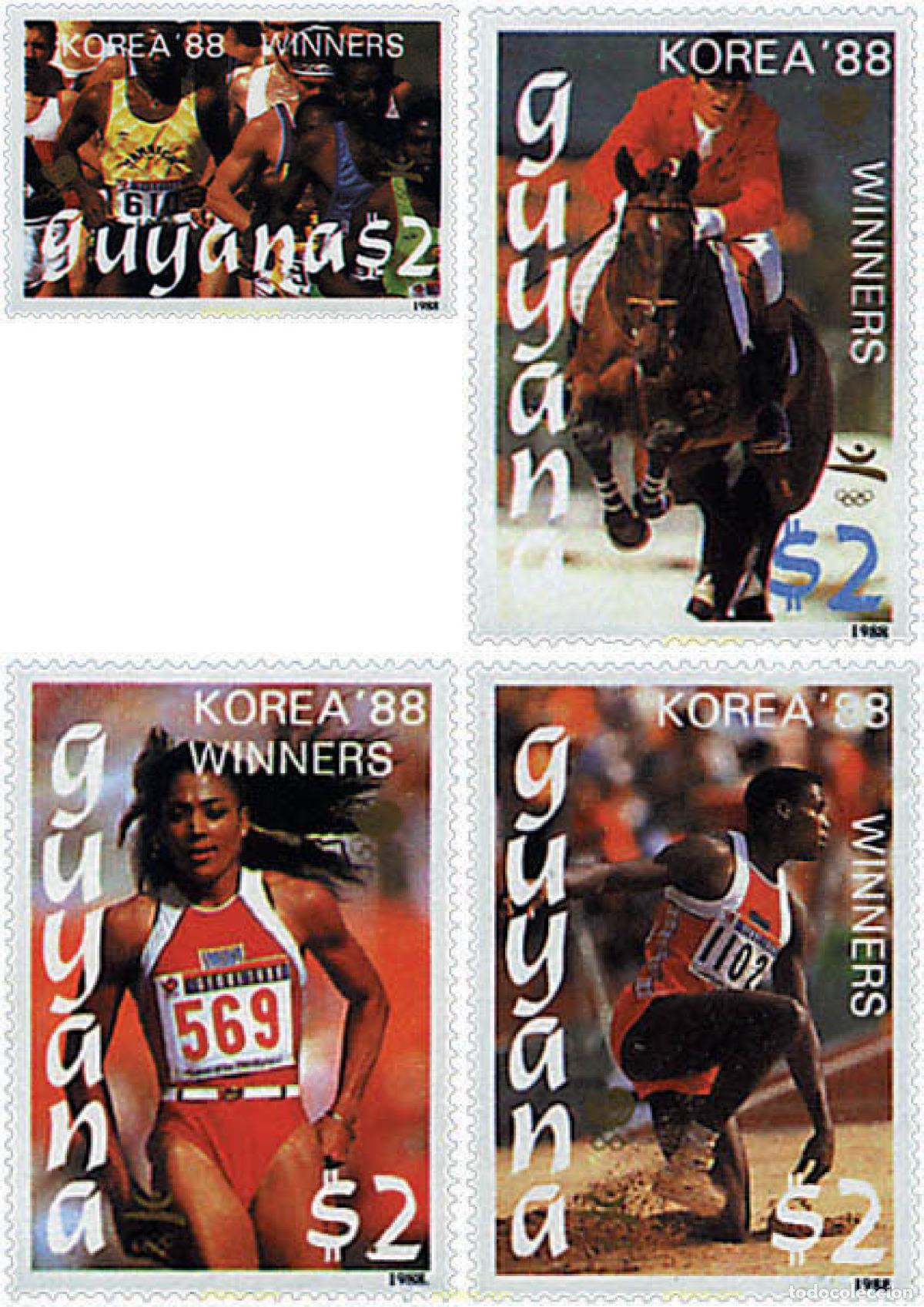Timbres: 321401 MNH GUYANA 1989 24 JUEGOS OLIMPICOS VERANO SEUL 1988