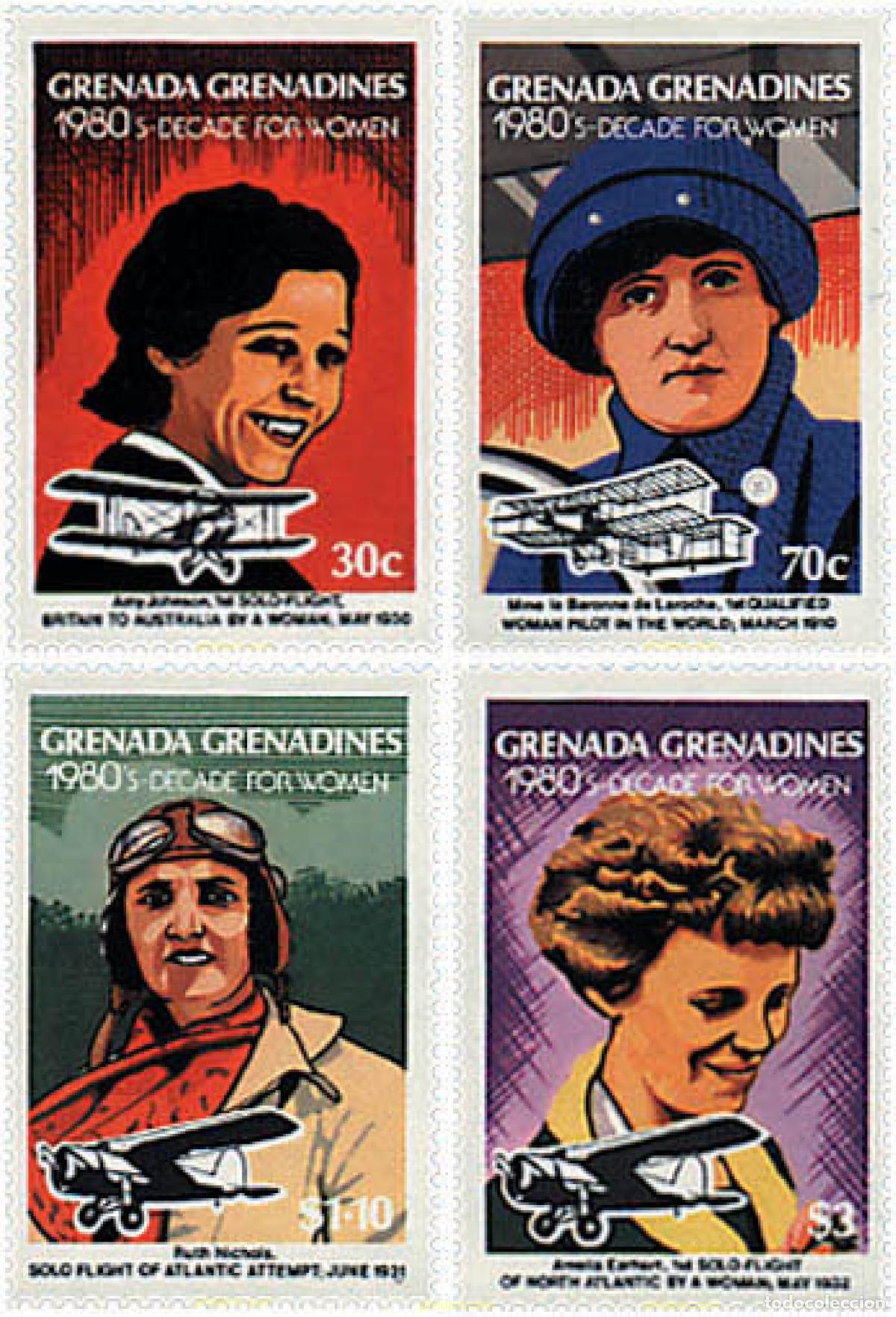 Sellos: 27134 MNH GRANADA GRANADINAS 1981 PIONERAS DE LA AVIACION