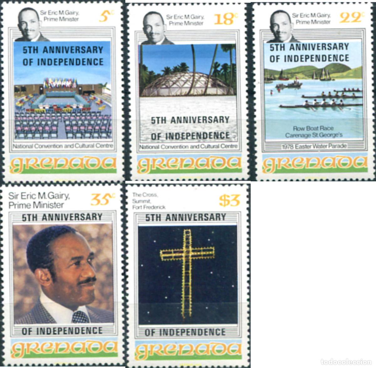 Sellos: 27139 MNH GRANADA 1979 5 ANIVERSARIO DE LA INDEPENDENCIA