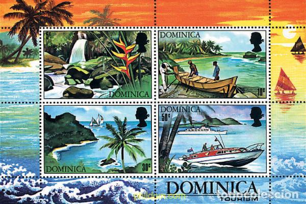 Sellos: 54335 MNH DOMINICA 1971 DEPORTES NAUTICOS