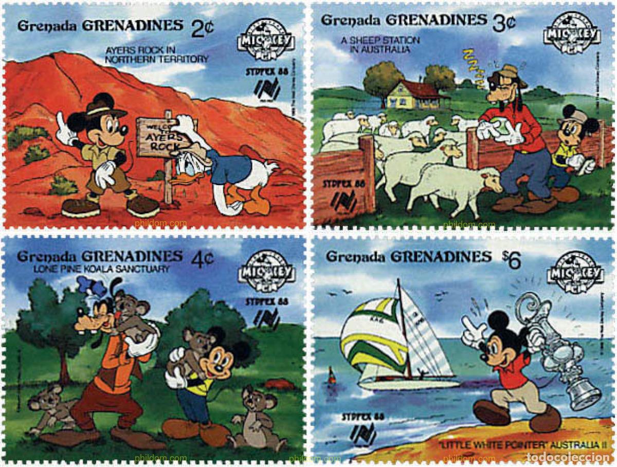 Sellos: 320113 MNH GRANADA GRANADINAS 1988 SYDPEX 88. EXPOSICION FILATELICA INTERNACIONAL. 60 ANIVERSARIO D