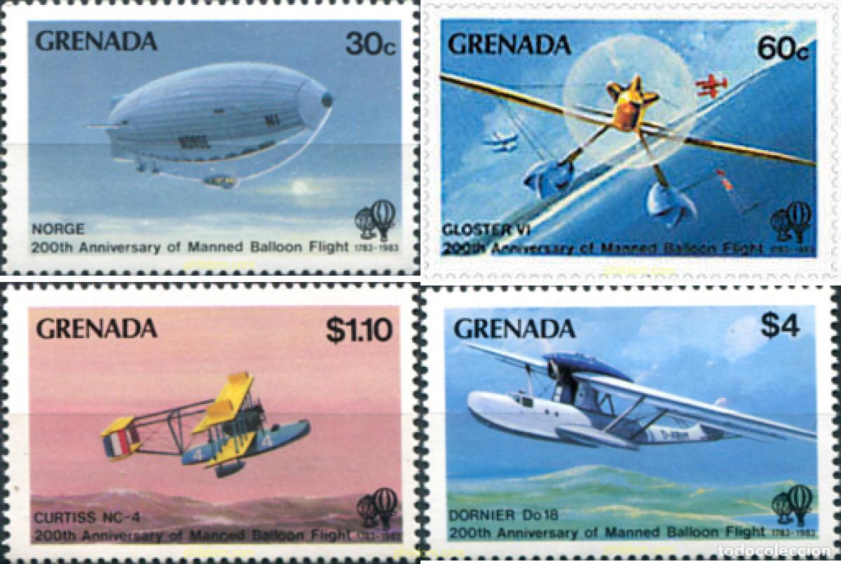 Sellos: 89904 MNH GRANADA 1983 BICENTENARIO DE LA PRIMERA ASCENSION