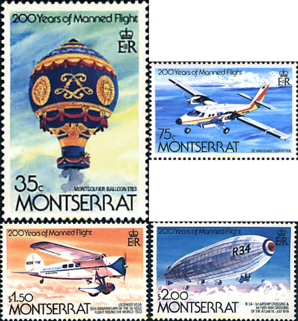 Sellos: 27168 MNH MONTSERRAT 1983 AERONAUTICA