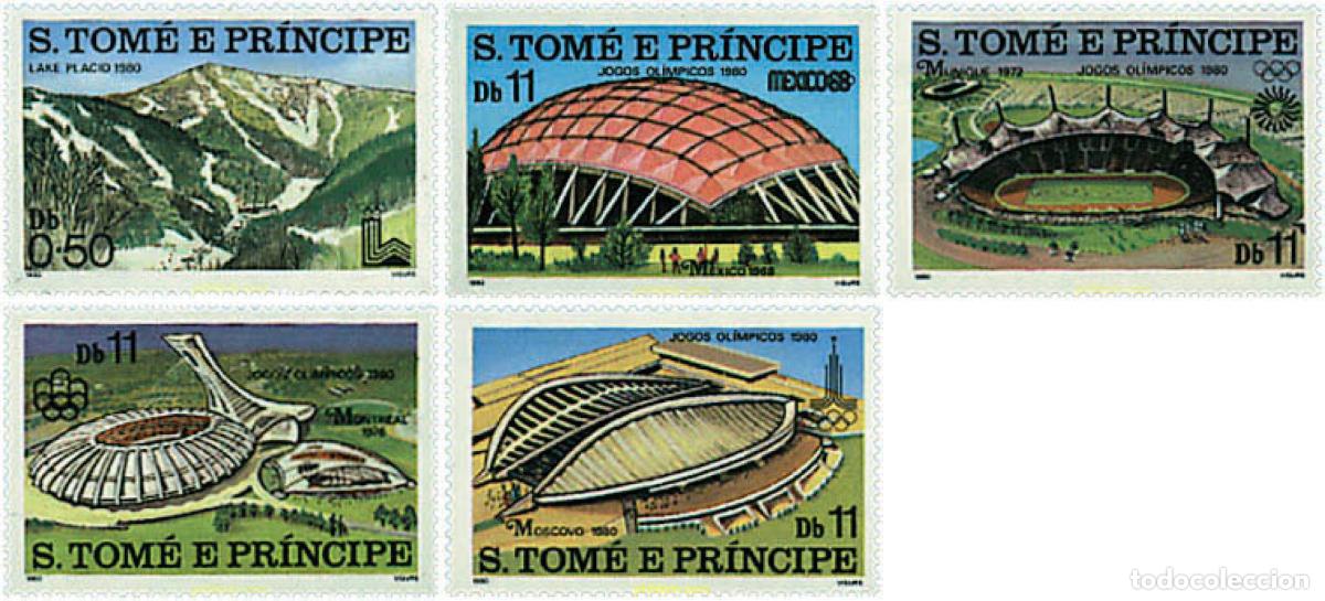 Sellos: 72002 MNH SANTO TOME Y PRINCIPE 1980 22 JUEGOS OLIMPICOS VERANO MOSCU 1980