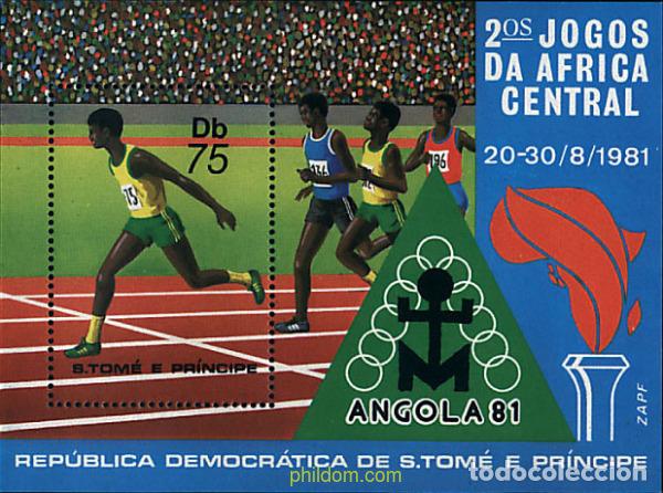 Sellos: 54416 MNH SANTO TOME Y PRINCIPE 1981 2 JUEGOS DEL AFRICA CENTRAL &rdquo;ANGOLA'81&rdquo;.