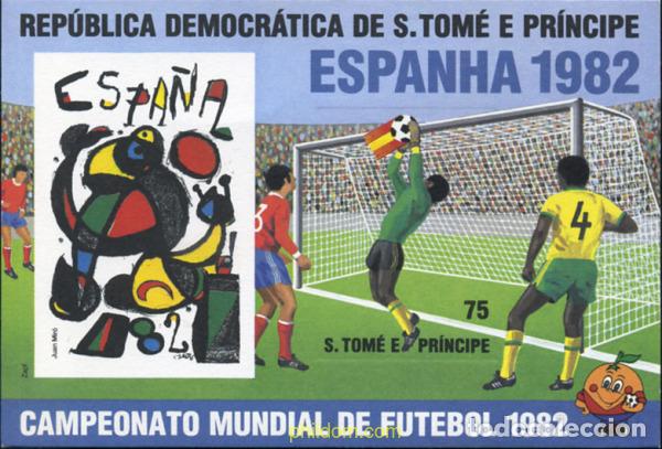 Sellos: 361101 MNH SANTO TOME Y PRINCIPE 1982 COPA DEL MUNDO DE FUTBOL. ESPANYA-82