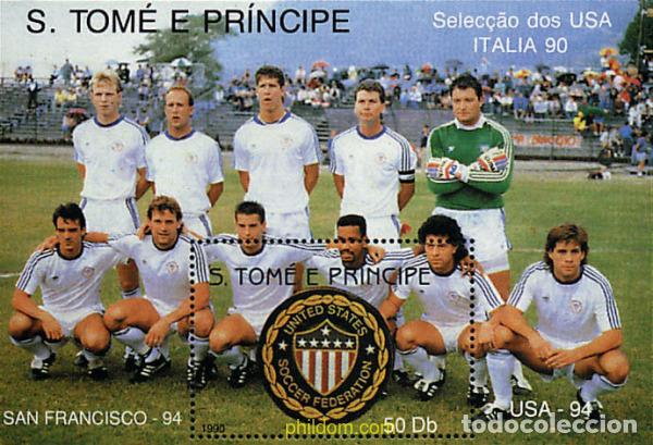 Sellos: 361136 MNH SANTO TOME Y PRINCIPE 1990 COPA DEL MUNDO DE FUTBOL. ITALIA-90