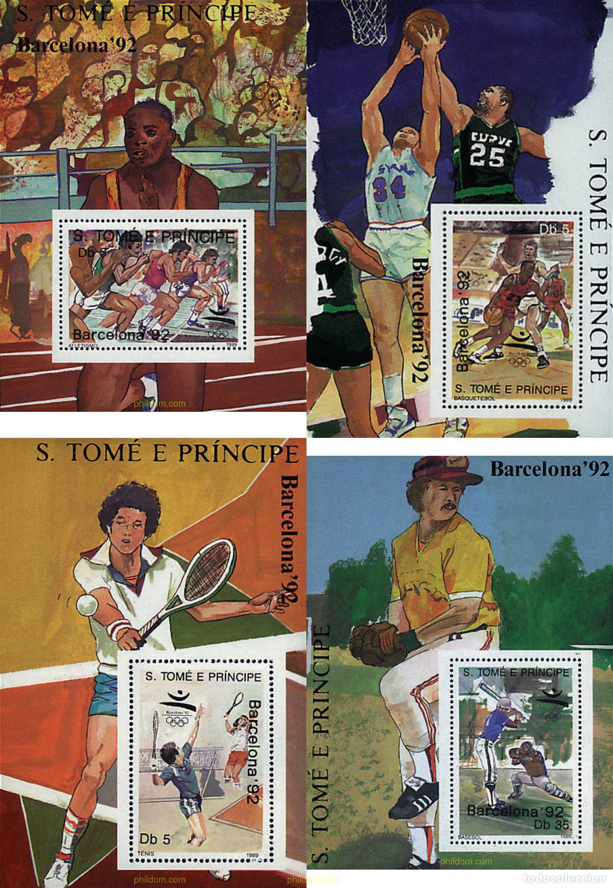 Sellos: 138357 MNH SANTO TOME Y PRINCIPE 1989 25 JUEGOS OLIMPICOS VERANO BARCELONA 1992