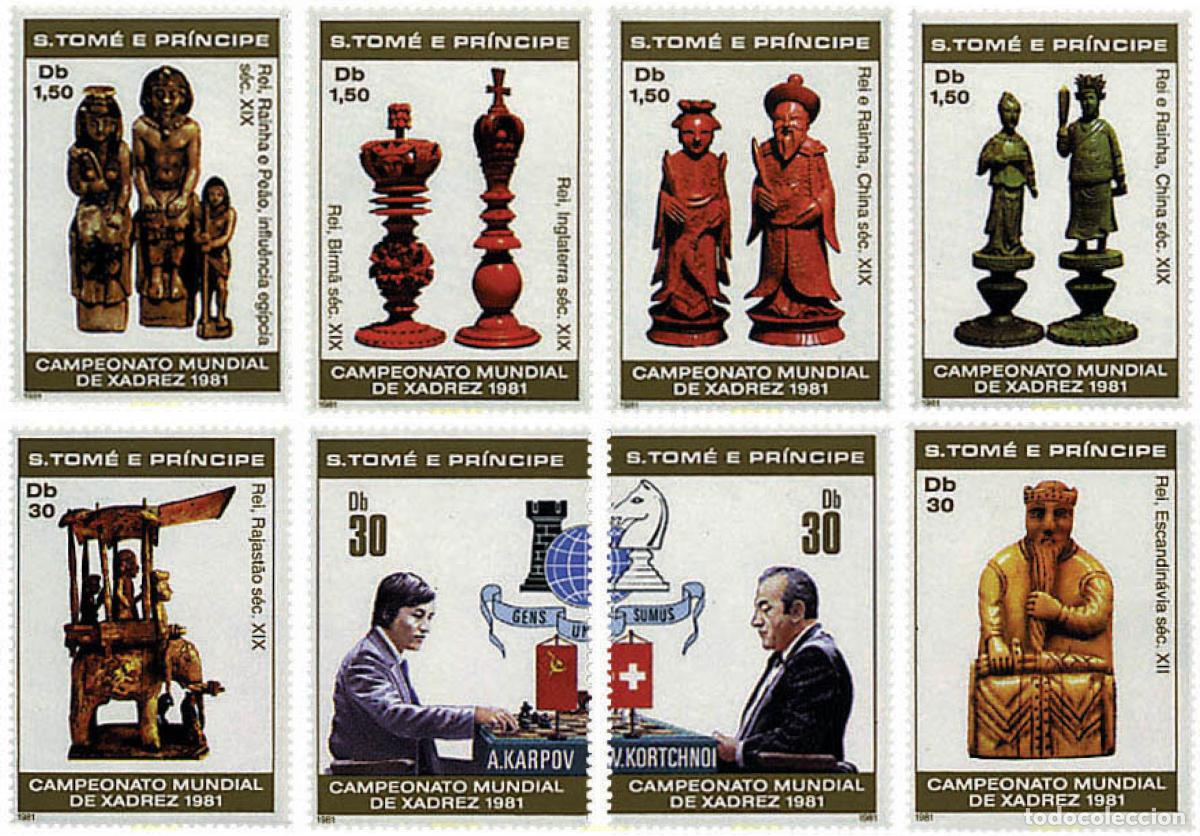 Sellos: 30738 MNH SANTO TOME Y PRINCIPE 1981 CAMPEONATO DEL MUNDO DE AJEDREZ