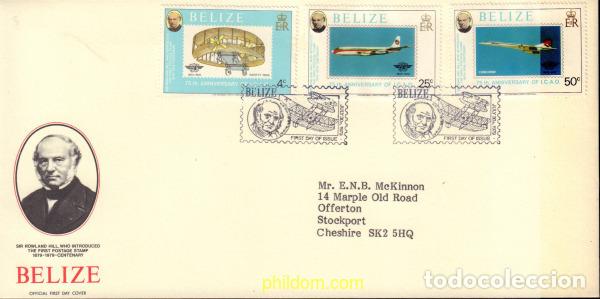 Sellos: 383697 MNH BELIZE 1979 CENTENARIO DE LA MUERTE DE SIR ROWLAND HILL