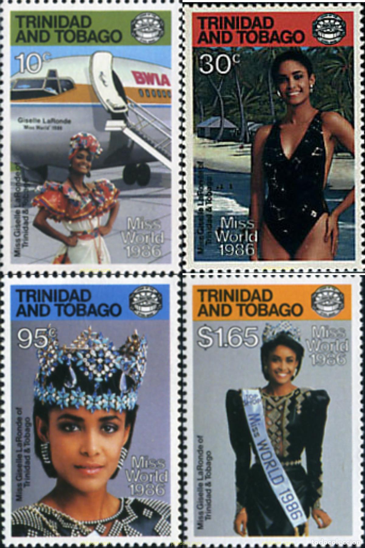 Sellos: 40112 MNH TRINIDAD Y TOBAGO 1987 MISS MUNDO 1986