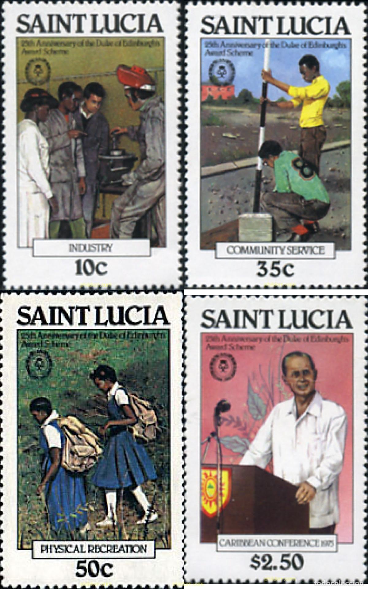 Sellos: 27864 MNH SANTA LUCIA 1981 25 ANIVERSARIO DEL PREMIO DEL DUQUE DE EDIMBURGO