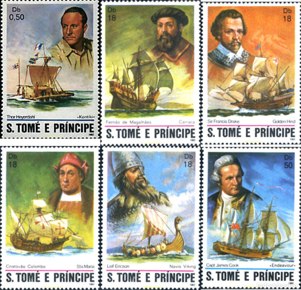 Sellos: 57581 MNH SANTO TOME Y PRINCIPE 1982 EXPLORADORES Y NAVEGANTES