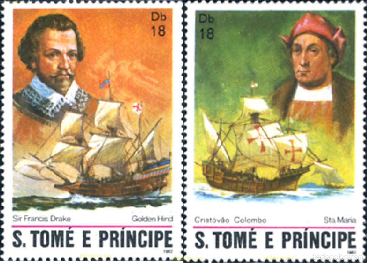 Sellos: 354277 MNH SANTO TOME Y PRINCIPE 1982 EXPLORADORES Y NAVEGANTES