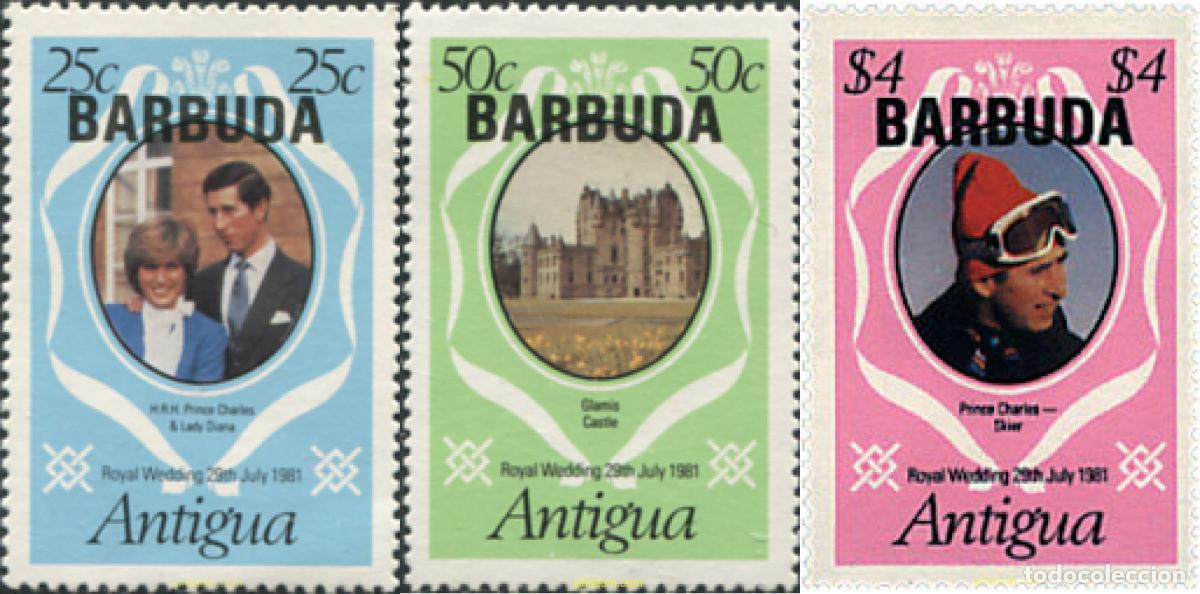 Sellos: 47201 MNH BARBUDA 1981 BODA DEL PRINCIPE CARLOS Y LADY DIANA SPENCER