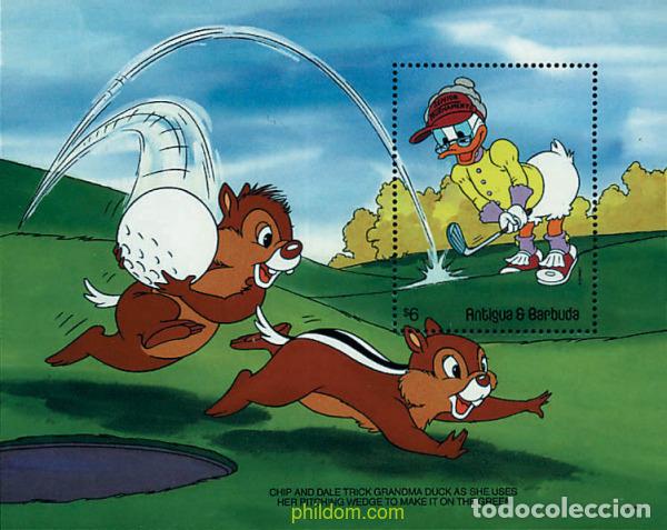 Sellos: 256317 MNH ANTIGUA Y BARBUDA 1991 LOS FANATICOS DEL GOLF