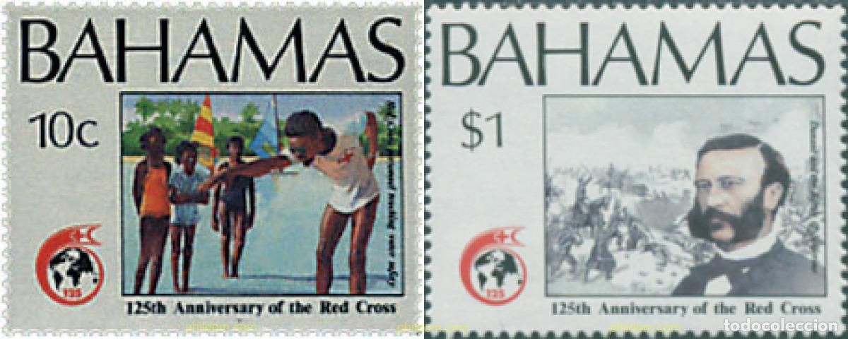 Sellos: 47493 MNH BAHAMAS 1989 125 ANIVERSARIO DE LA CRUZ ROJA