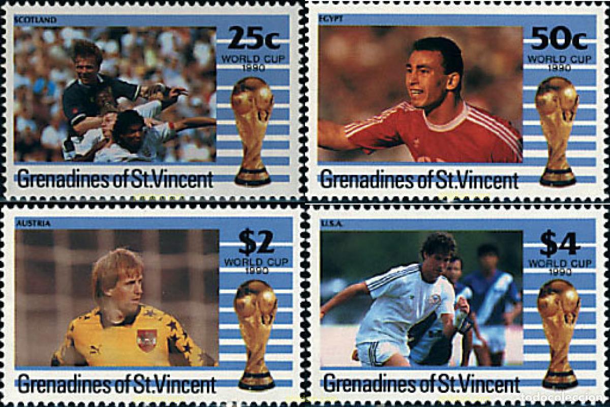 Sellos: 45403 MNH SAN VICENTE GRANADINAS 1990 COPA DEL MUNDO DE FUTBOL. ITALIA-90