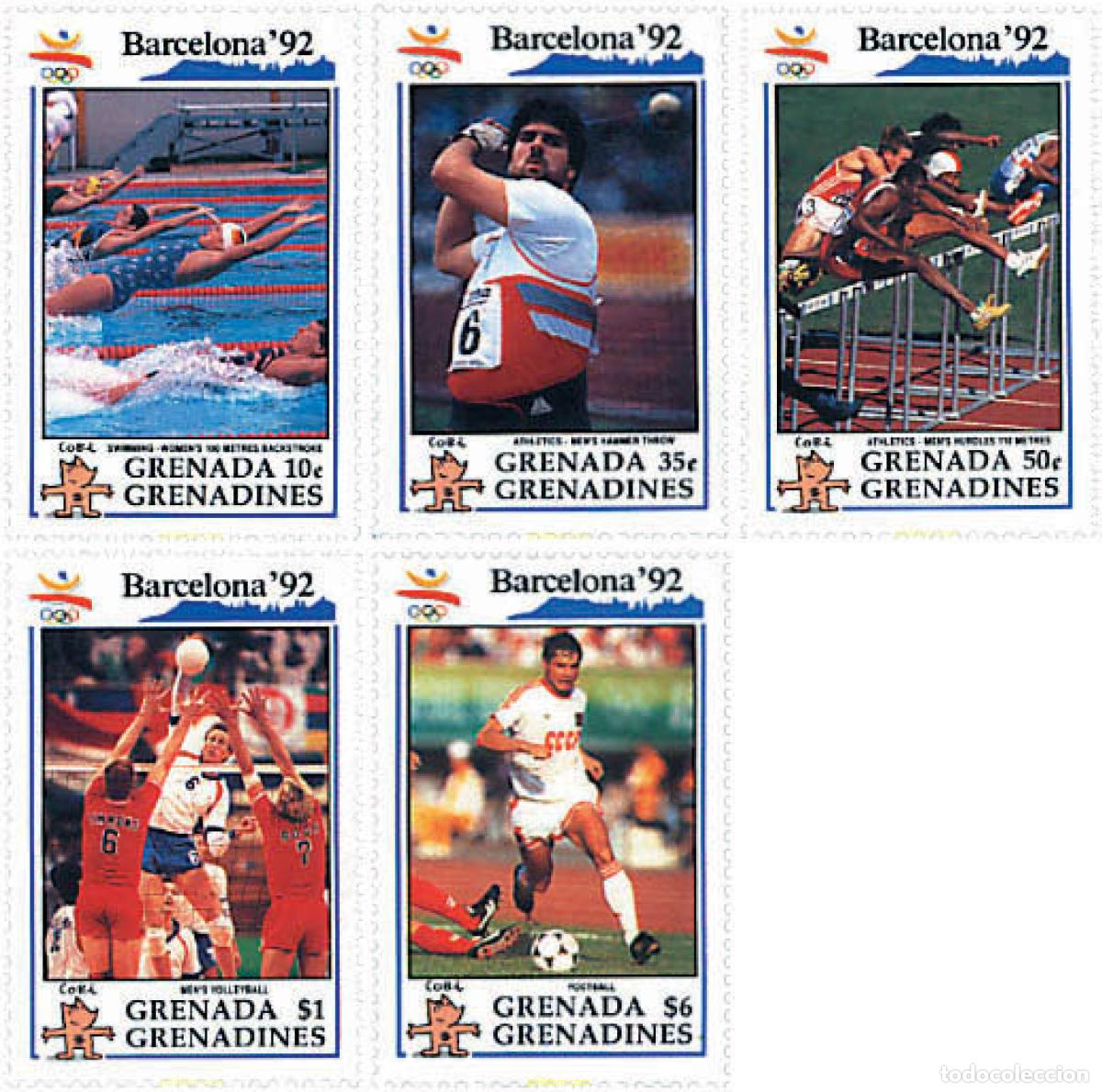 Sellos: 257994 MNH GRANADA GRANADINAS 1992 25 JUEGOS OLIMPICOS VERANO BARCELONA 1992