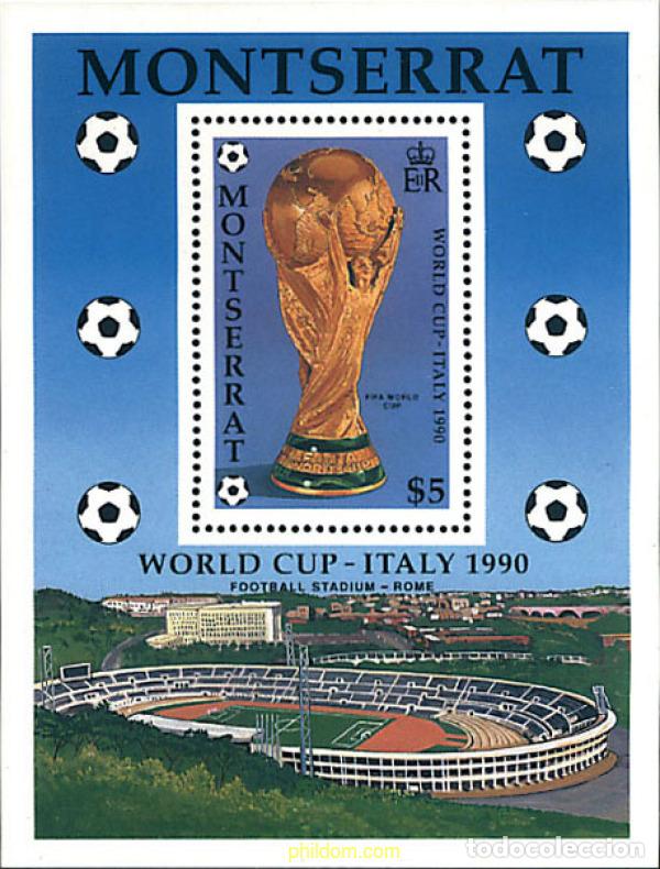 Sellos: 56207 MNH MONTSERRAT 1990 COPA DEL MUNDO DE FUTBOL. ITALIA-90