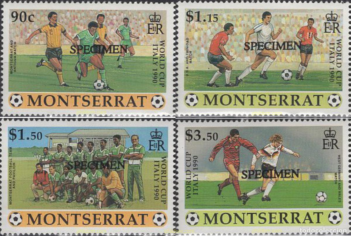 Sellos: 638521 MNH MONTSERRAT 1990 COPA DEL MUNDO DE FUTBOL. ITALIA-90