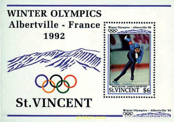 Sellos: 360194 MNH SAN VICENTE 1992 16 JUEGOS OLIMPICOS INVIERNO ALBERTVILLE 1992