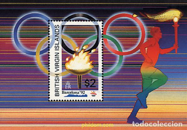 Sellos: 36389 MNH VIRGENES BRITANICAS Islas 1992 25 JUEGOS OLIMPICOS VERANO BARCELONA 1992