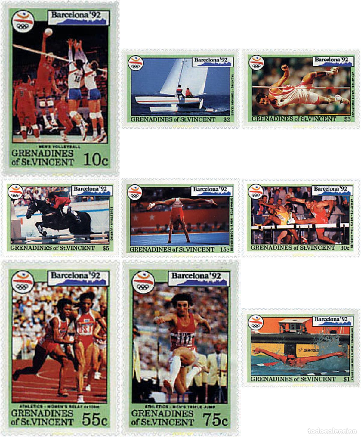 Sellos: 243100 MNH SAN VICENTE GRANADINAS 1992 25 JUEGOS OLIMPICOS VERANO BARCELONA 1992 - 16 JUEGOS OLIMPI