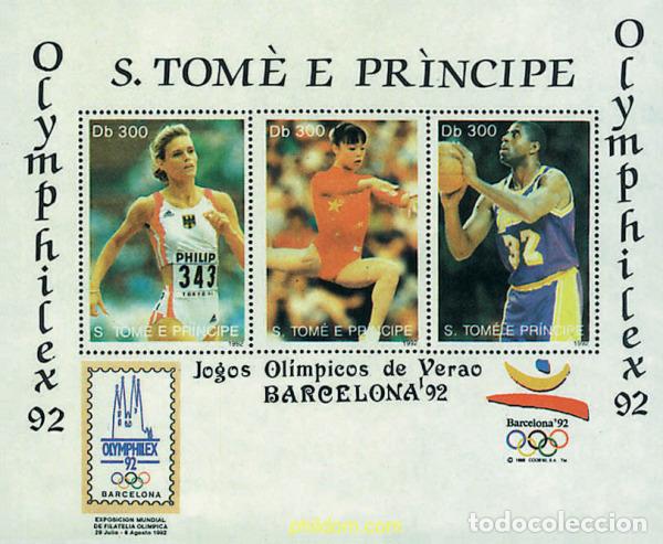 Sellos: 92581 MNH SANTO TOME Y PRINCIPE 1992 25 JUEGOS OLIMPICOS VERANO BARCELONA 1992 - OLYMPILEX 1992