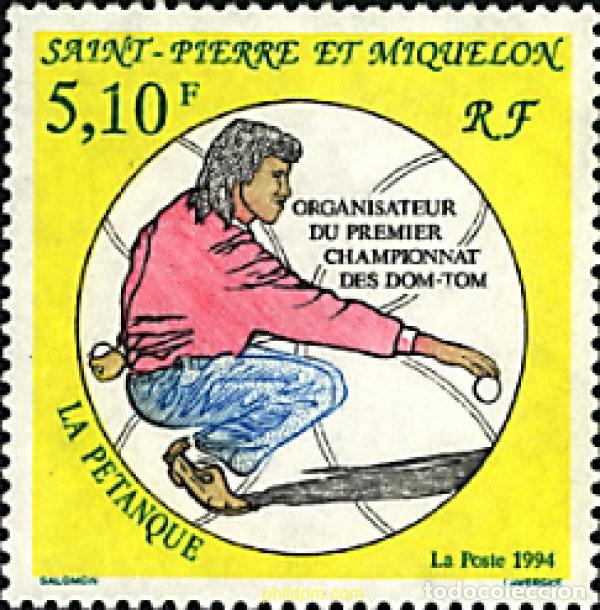 Sellos: 93019 MNH SAN PEDRO Y MIQUELON 1994 PETANCA
