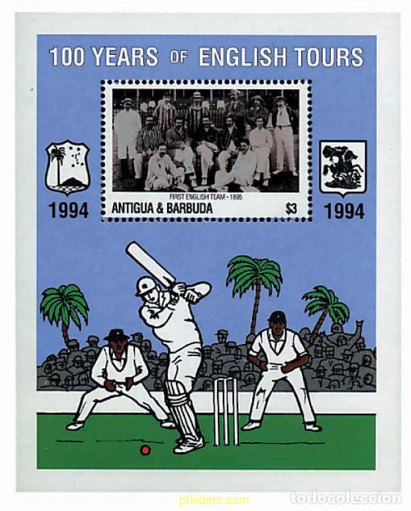 Sellos: 46981 MNH ANTIGUA Y BARBUDA 1994 CENTENARIO DEL TORNEO DE CRICKET INGLATERRA-INDIAS OCCIDENTALES