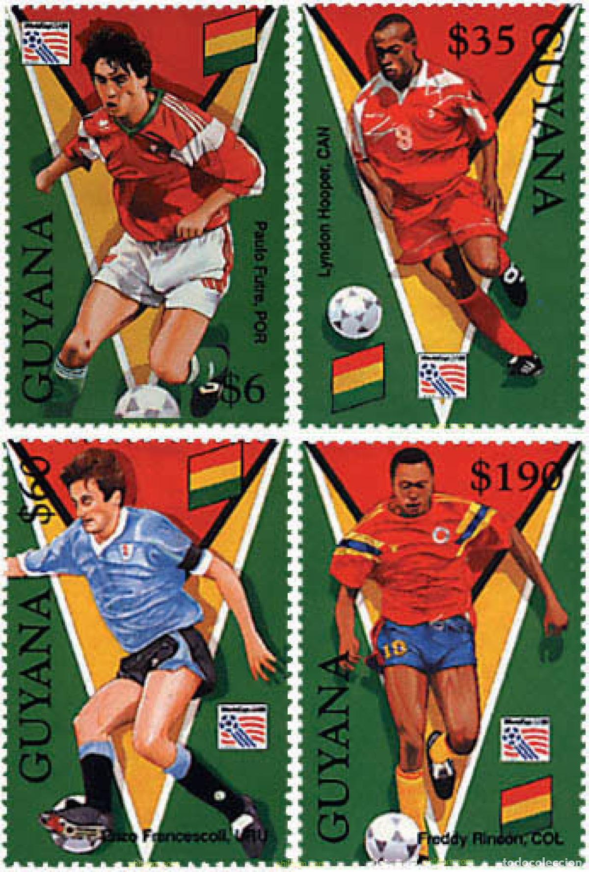 Sellos: 53054 MNH GUYANA 1994 COPA DEL MUNDO DE FUTBOL. USA-94